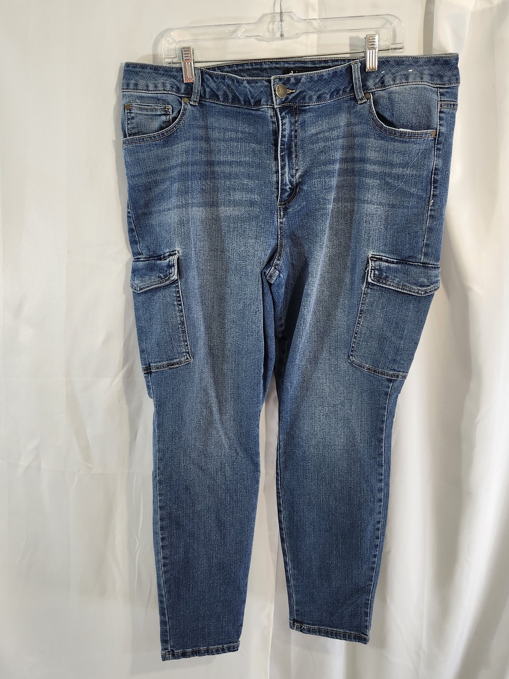 d. jeans Women's Blue Cargo Skinny Jeans